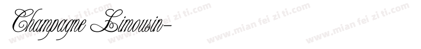 Champagne Limousin字体转换